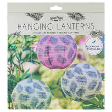 Load image into Gallery viewer, Hawaiian Palm Leaf Printed Hanging Lantern Decorations
