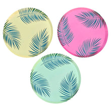 Load image into Gallery viewer, Hawaiian Tiki Palm Leaf Printed Paper Plates -I’m eco friendly
