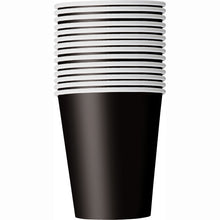 Load image into Gallery viewer, Black Solid 9oz FSC Paper Cups, 14ct
