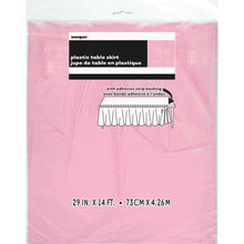 Load image into Gallery viewer, Lovely Pink  Plastic Table Skirt, 29&quot;x14ft
