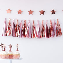Load image into Gallery viewer, Ginger Ray Rose Gold and Pink Tassel Garland Kit
