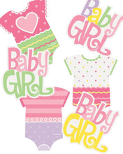 Load image into Gallery viewer, Baby Shower, Pink Embellishments (24ct)
