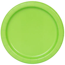 Load image into Gallery viewer, Lime Green Solid Round 7&quot; FSC Dessert Plates, 20ct
