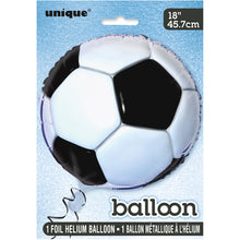 Load image into Gallery viewer, 3D Soccer Round Foil Balloon 18&quot;, Packaged
