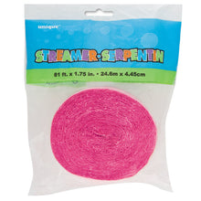 Load image into Gallery viewer, Hot Pink Crepe Streamer, 81 ft
