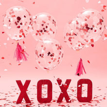 Load image into Gallery viewer, Confetti Heart Balloons (5 x 12&quot; Latex)
