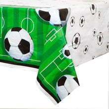 Load image into Gallery viewer, 3D Soccer Rectangular Plastic Table Cover
