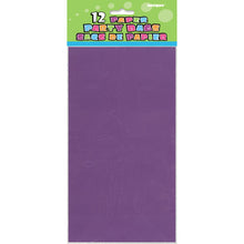 Load image into Gallery viewer, Deep Purple Paper Party Bags, 12ct
