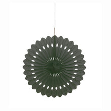 Load image into Gallery viewer, Black 16&quot; Tissue Paper Fan
