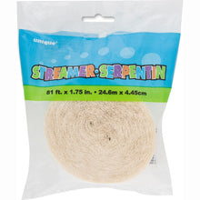 Load image into Gallery viewer, White Crepe Streamer, 81 ft
