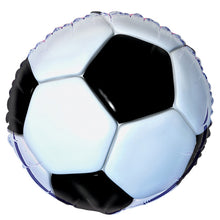 Load image into Gallery viewer, 3D Soccer Round Foil Balloon 18&quot;, Packaged
