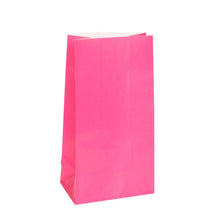 Load image into Gallery viewer, Hot Pink Paper Party Bags, 12ct
