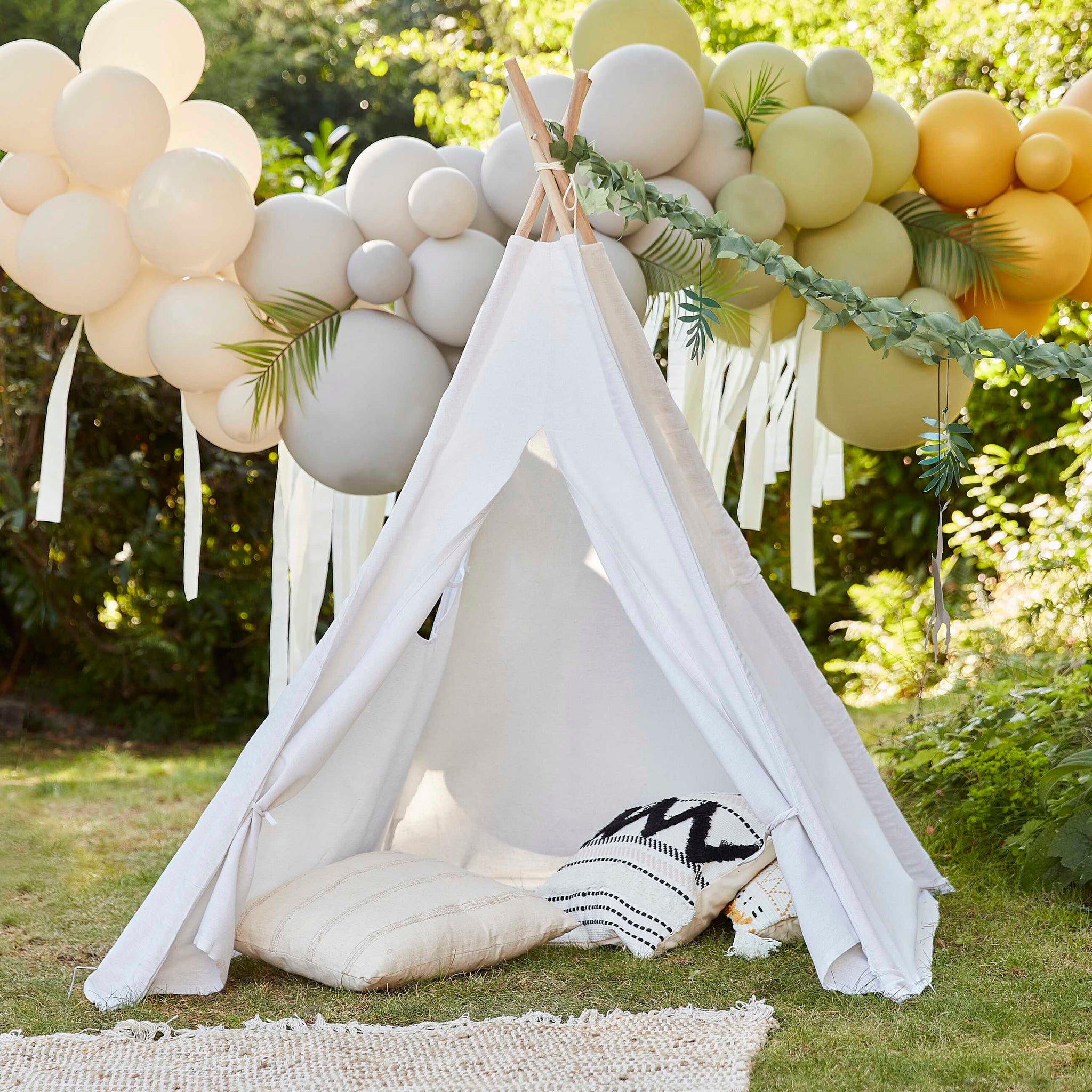 tent for birthday party at home Ginger Ray