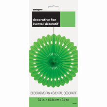 Load image into Gallery viewer, Lime Green 16&quot; Tissue Paper Fan
