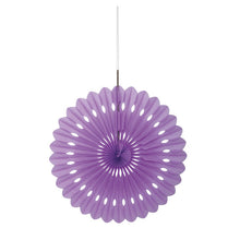 Load image into Gallery viewer, Lavender 16&quot; Tissue Paper Fan
