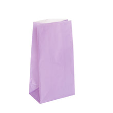 Load image into Gallery viewer, Lavender Paper Party Bags, 12ct
