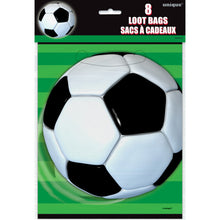Load image into Gallery viewer, 3D Soccer Loot Bags, 8ct
