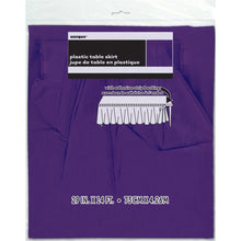 Load image into Gallery viewer, Deep Purple Plastic Table Skirt, 29&quot;x14ft
