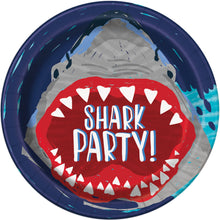 Load image into Gallery viewer, Shark Party Round 9&quot; Dinner Plates, 8ct

