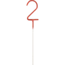 Load image into Gallery viewer, Birthday Rose Gold Glitz Number 2 Sparkler 7&quot;
