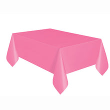 Load image into Gallery viewer, Hot Pink Solid Rectangular Plastic Table Cover, 54&quot;x108&quot;
