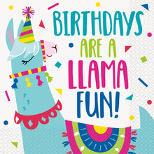 Load image into Gallery viewer, Llama Birthday Lunch Napkins - 16ct
