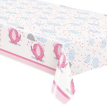 Load image into Gallery viewer, Umbrellaphants Pink Rectangular Plastic Table Cover, 54&quot;x84&quot;
