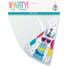 Load image into Gallery viewer, Llama Birthday Party Hats - 8ct

